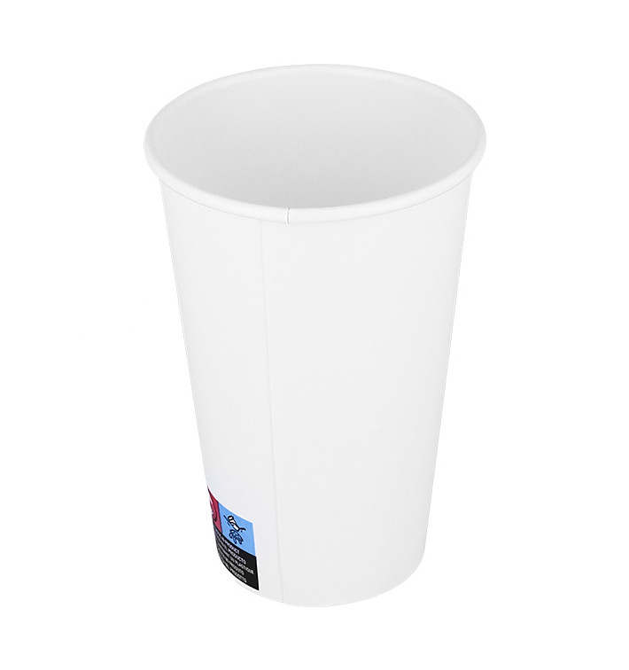 Vaso Cartón ECO 16 Oz 480ml Blanco Ø9cm 1 000 Uds