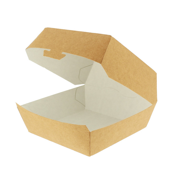 Caja Kraft Para Hamburguesa XXL 14 5x14 5x8 Cm 400 Uds