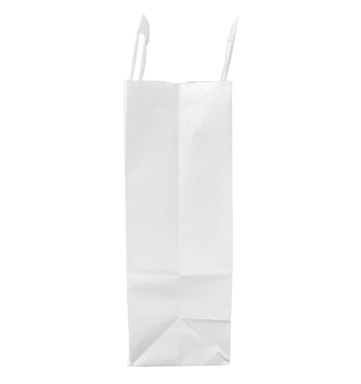 Bolsa Papel Blanca Con Asa Plana G M X Cm Uds