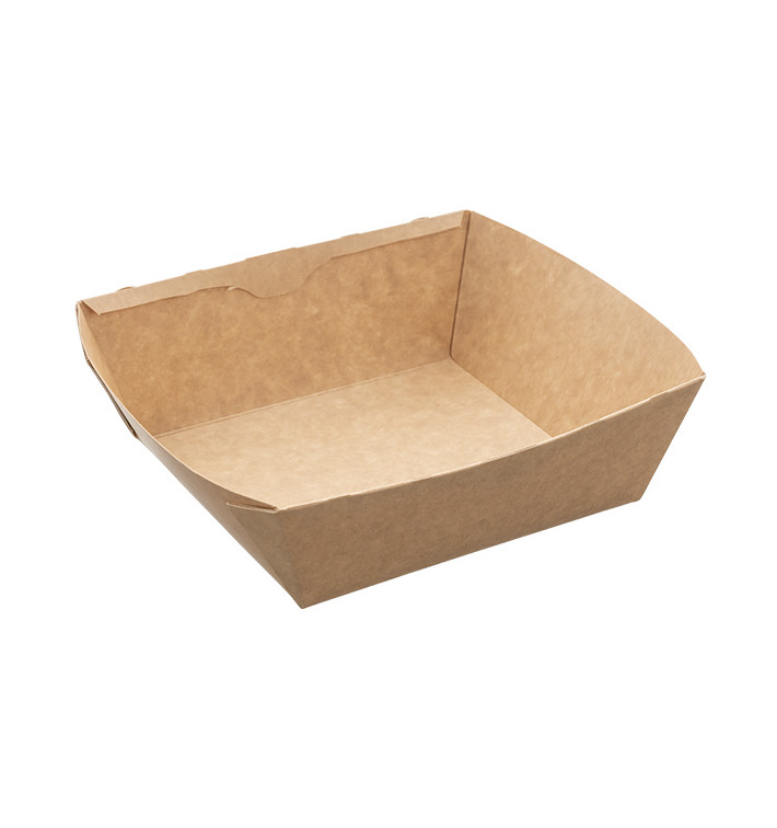 Ensaladera Rectangular Kraft 750ml 19x16x5cm 300 Uds