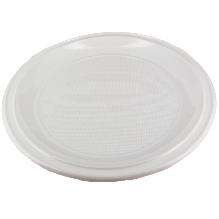 Plato de Plástico PS para Pizza Blanco Ø280 mm (100 Uds)