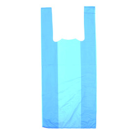 Bolsa Plastico Camiseta 35x50cm Azul 
