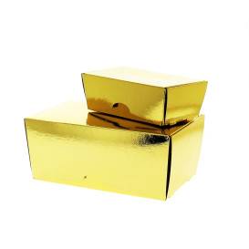 Caja para Dulces y Bombones Oro 19x11x8,5cm 1000g (5 Uds)