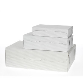 Caja para Dulces y Bombones Blanca 11x6,5x2,5cm 100g (5 Uds)