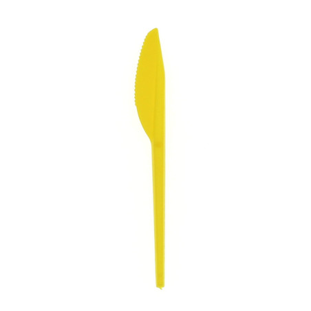 Cuchillo de Plástico PS Amarillo 165 mm (900 Uds)