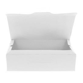 Caja Pasteleria Carton 17,5x11,5x4,7cm 250g. Blanca 