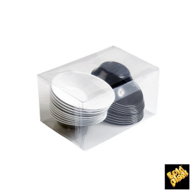 Bol de Plástico "Sodo" Blanco y Negro 50 ml (240 Unidades)