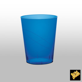 Vaso de Pastico Azul Transp. PS 350ml (50 Uds)