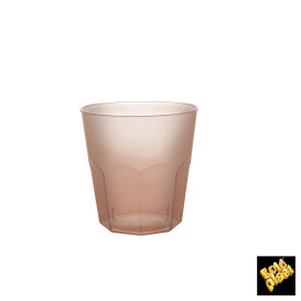 Vaso Plastico Marron Transp. PS Ø73mm 220ml (50 Uds)