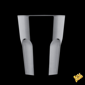 Vaso de Plastico Negre SAN Ø85mm 300ml (120 Uds)