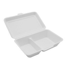 Recipientes para alimentos biodegradables 6x6 Take . Sellado con