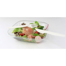 Tenedor Biodegradable PLA Crema 160mm (50 Uds)