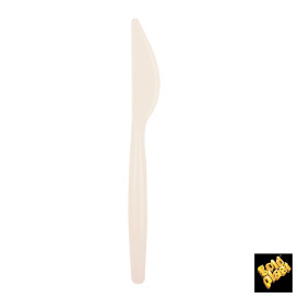 Cuchillo de Plastico Easy PS Crema 185mm (20 Uds)