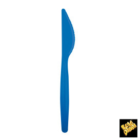 Cuchillo de Plastico Easy PS Azul transp. 185mm (240 Uds)