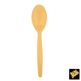 Cuchara de Plastico Easy PS Oro 185 mm (240 Uds)