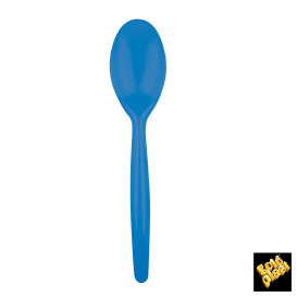 Cuchara de Plastico Easy PS Azul Transp. 185 mm (240 Uds)