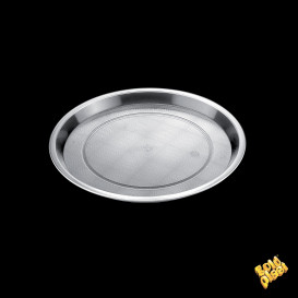 Bandeja Plastico Tray Transparente Ø32cm (5 Uds)