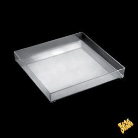 Bandeja Plastico Tray Transparente Ø32cm (9 Uds)