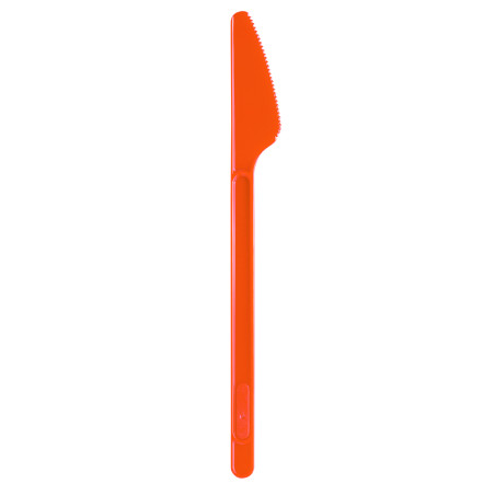 Cuchillo de Plástico Naranja PS 175mm (20 Uds)