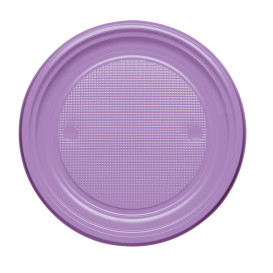 Plato de Plastico Llano Violeta PS 170mm (50 Uds)