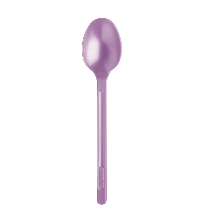 Cuchara de Plastico Violeta PS 175mm (600 Uds)