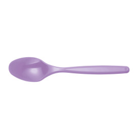 Cuchara de Plastico Violeta PS 120mm (40 Uds)