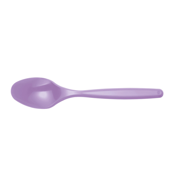 Cuchara de Plastico Violeta PS 120mm (1200 Uds)