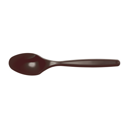 Cucharilla de Plástico PS Chocolate 120mm (1200 Uds)