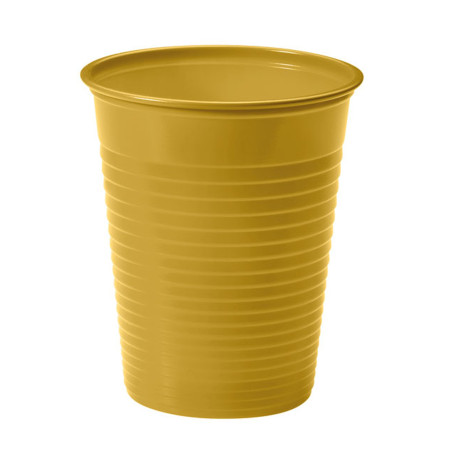 Vaso de Plástico PS Oro 200ml Ø7cm(50 Uds)