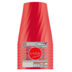 Vaso de Plastico Rojo PP 320ml (128 Uds)