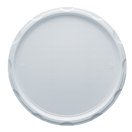 Plato de Plástico PS para Pizza Blanco 320 mm (100 Uds)
