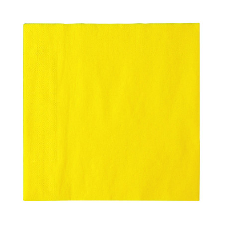 Servilleta de Papel 2 Capas Amarillo 33x33cm (1200 Uds)