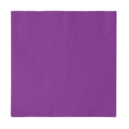 Servilleta de Papel 2 Capas Violeta 33x33cm (50 Uds)