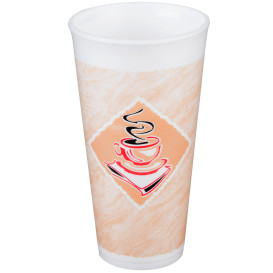 Vaso Termico Foam EPS "Café" 20Oz/591 ml (500 Unidades)