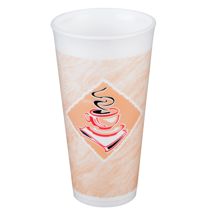 Vaso Termico Foam EPS "Café" 20Oz/591 ml (500 Unidades)