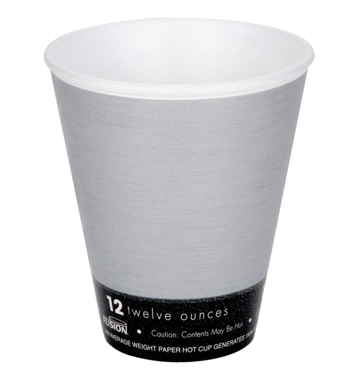 Vaso Termico Foam "Fusion" Gris 12Oz/355ml Ø94mm (1000 Unidades)