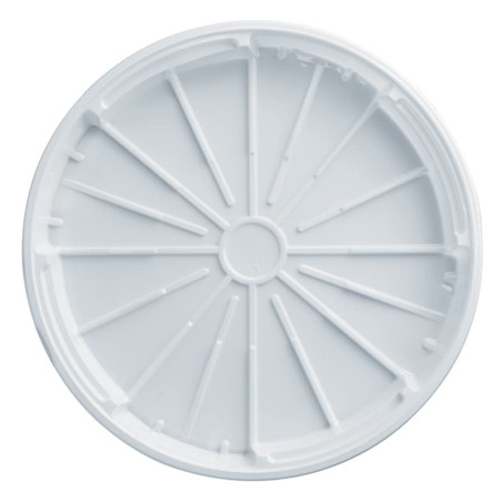 Tapa de Plástico PS para Pizza Blanco 320 mm (100 Uds)