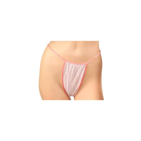 Tanga en TST de PP Dama Mini  Blanco (1000 Uds)