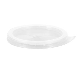 Tapa Plastico PS Lengueta para Vasos 300/350/390ml Ø8,0cm (100 Uds)