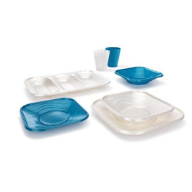 Vaso de Plastico PP "X-Table" Turquesa 320ml (8 Uds)