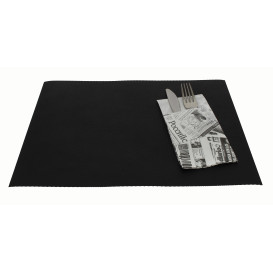 Mantel Individual Reutilizable Negro 30x40cm 250g (200 Uds)