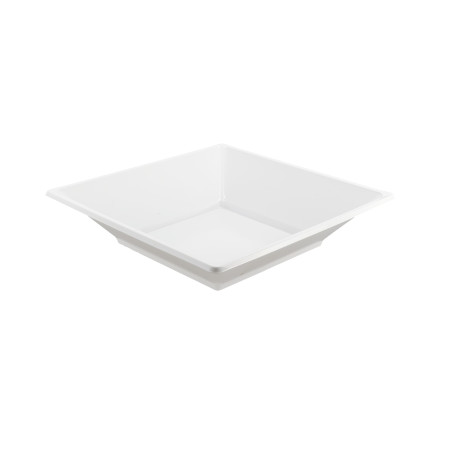 Plato de Plástico Hondo Cuadrado Blanco 170mm (360 Uds)