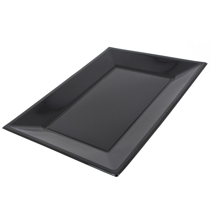 Bandeja de Plastico Negro 330x225mm (3 Uds)