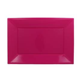 Bandeja de Plastico Fucsia 330x225mm (3 Uds)