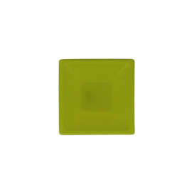 Bol de Plastico Cuadrado Pistacho 120x120x40mm (12 Uds)