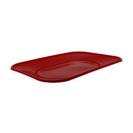 Bandeja de Plastico PP "X-Table" Rojo 330x230mm (60 Uds)