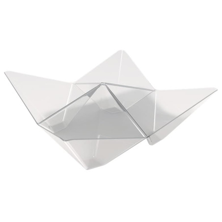 Bol Degustación Reutilizable PS Origami PS Transparente 103x103mm (500 Uds)