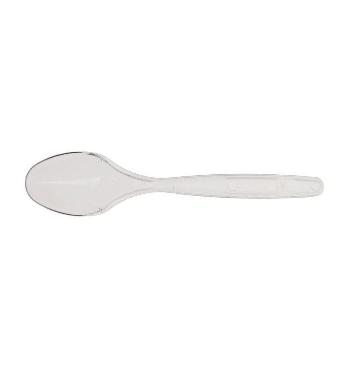 Cucharilla de Plastico PS Transparente 120mm (40 Uds)