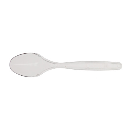 Cucharilla de Plástico PS Transparente 120mm (40 Uds)