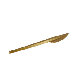 Cuchillo de Plastico PS Oro 165mm (600 Uds)